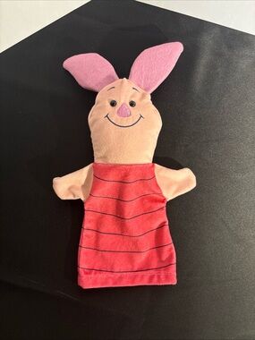Piglet Plush Hand Puppet - Pink & Peach Kids Toy